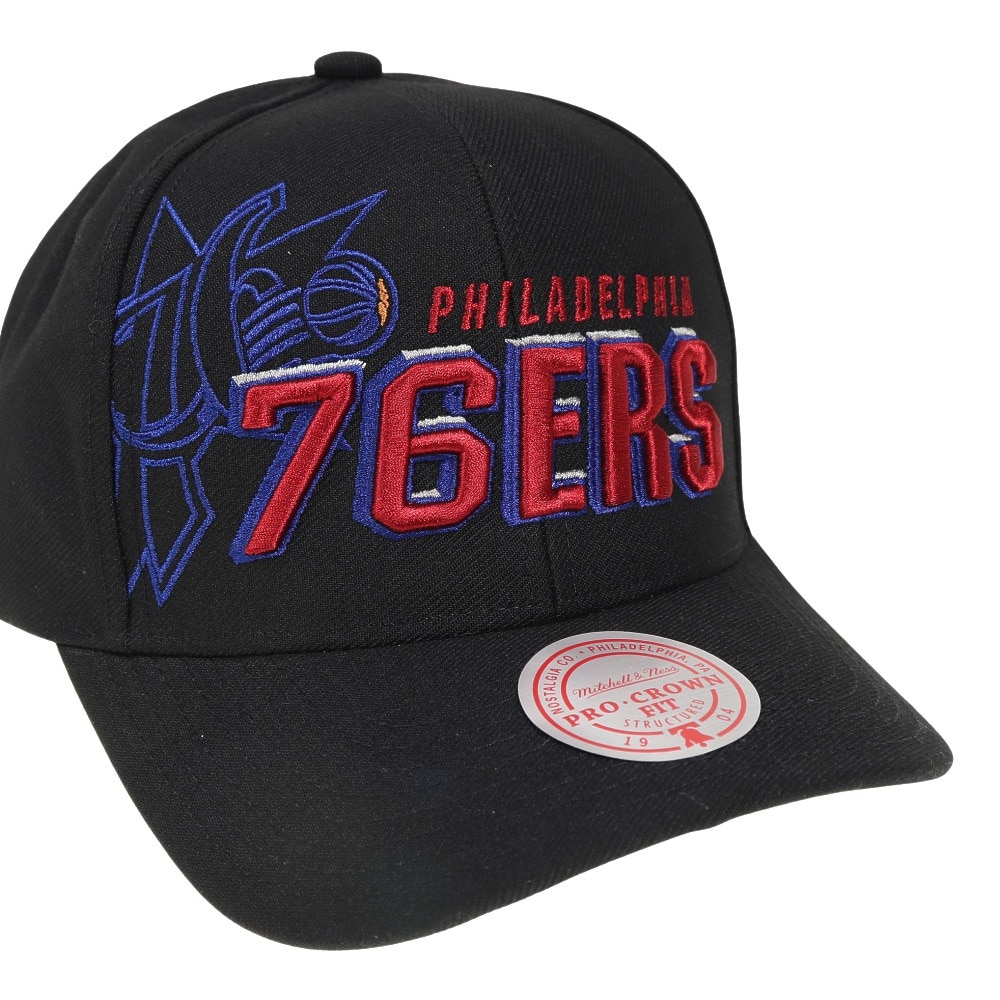 ミッチェルアンドネス（Mitchell&Ness）（メンズ）キャップ  BEST IN CLASS スナップバック 76ers 6HSSLD21157-P76BLCK