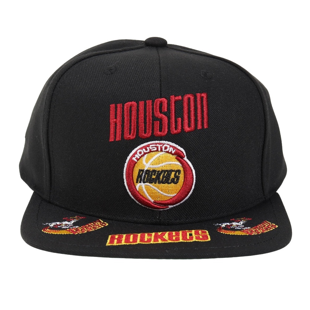 ミッチェルアンドネス（Mitchell&Ness）（メンズ）キャップ FRONT LOADED スナップバック HOU HHSS2997-HROYYPPPBLCK