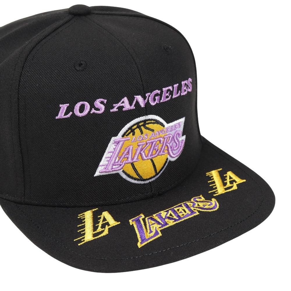 ミッチェルアンドネス（Mitchell&Ness）（メンズ）キャップ FRONT LOADED スナップバック LAL HHSS2997-LALYYPPPBLCK