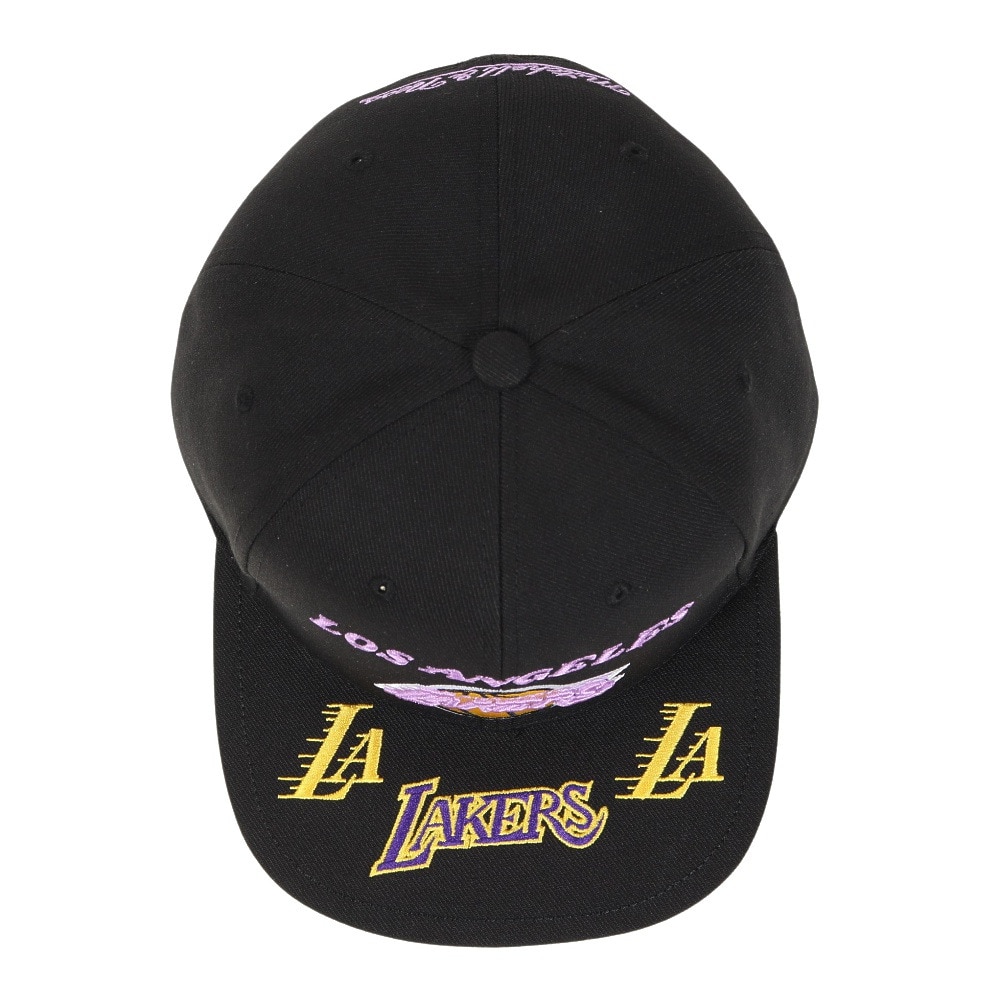 ミッチェルアンドネス（Mitchell&Ness）（メンズ）キャップ FRONT LOADED スナップバック LAL HHSS2997-LALYYPPPBLCK