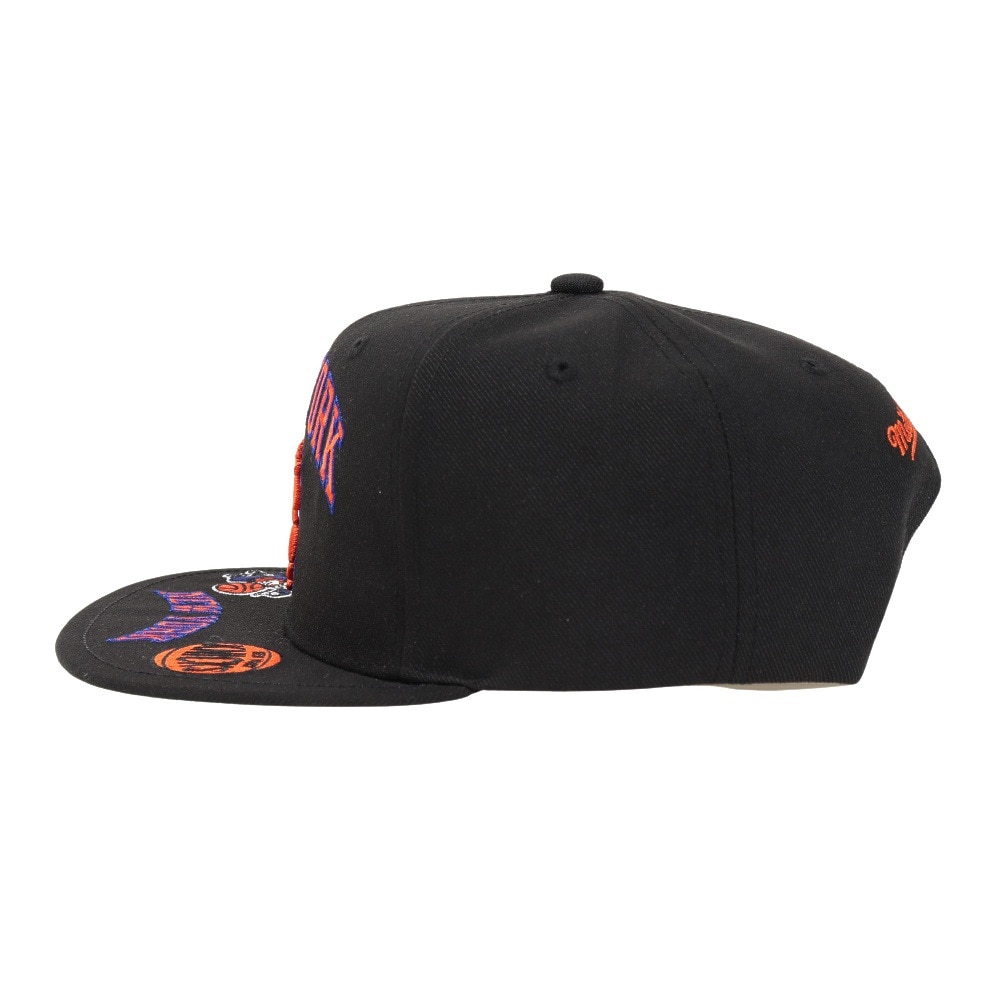 ミッチェルアンドネス（Mitchell&Ness）（メンズ）キャップ FRONT LOADED スナップバック  New York Knicks HHSS2997-NYKYYPPPBLCK