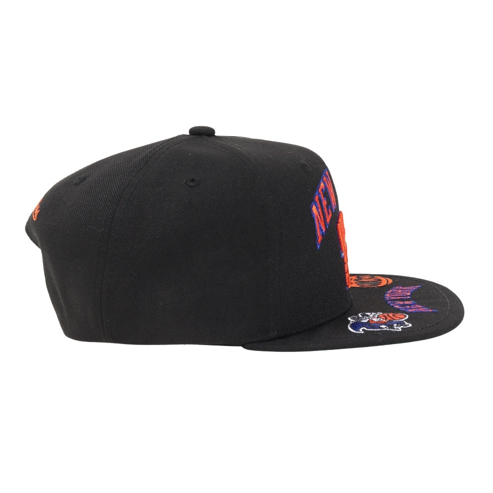 ミッチェルアンドネス（Mitchell&Ness）（メンズ）キャップ FRONT LOADED スナップバック  New York Knicks HHSS2997-NYKYYPPPBLCK