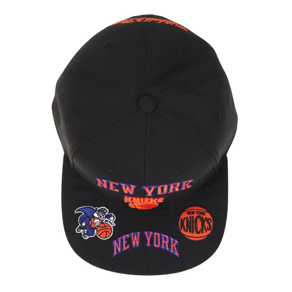 ミッチェルアンドネス（Mitchell&Ness）（メンズ）キャップ FRONT LOADED スナップバック  New York Knicks HHSS2997-NYKYYPPPBLCK