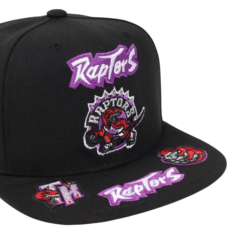 ミッチェルアンドネス（Mitchell&Ness）（メンズ）キャップ FRONT LOADED スナップバック Toronto Raptors HHSS2997-TRAYYPPPBLCK