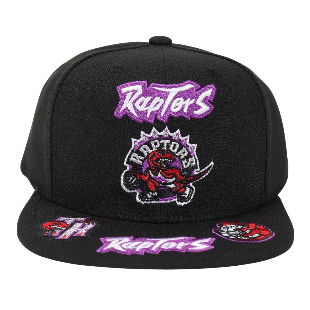 ミッチェルアンドネス（Mitchell&Ness）（メンズ）キャップ FRONT LOADED スナップバック Toronto Raptors HHSS2997-TRAYYPPPBLCK