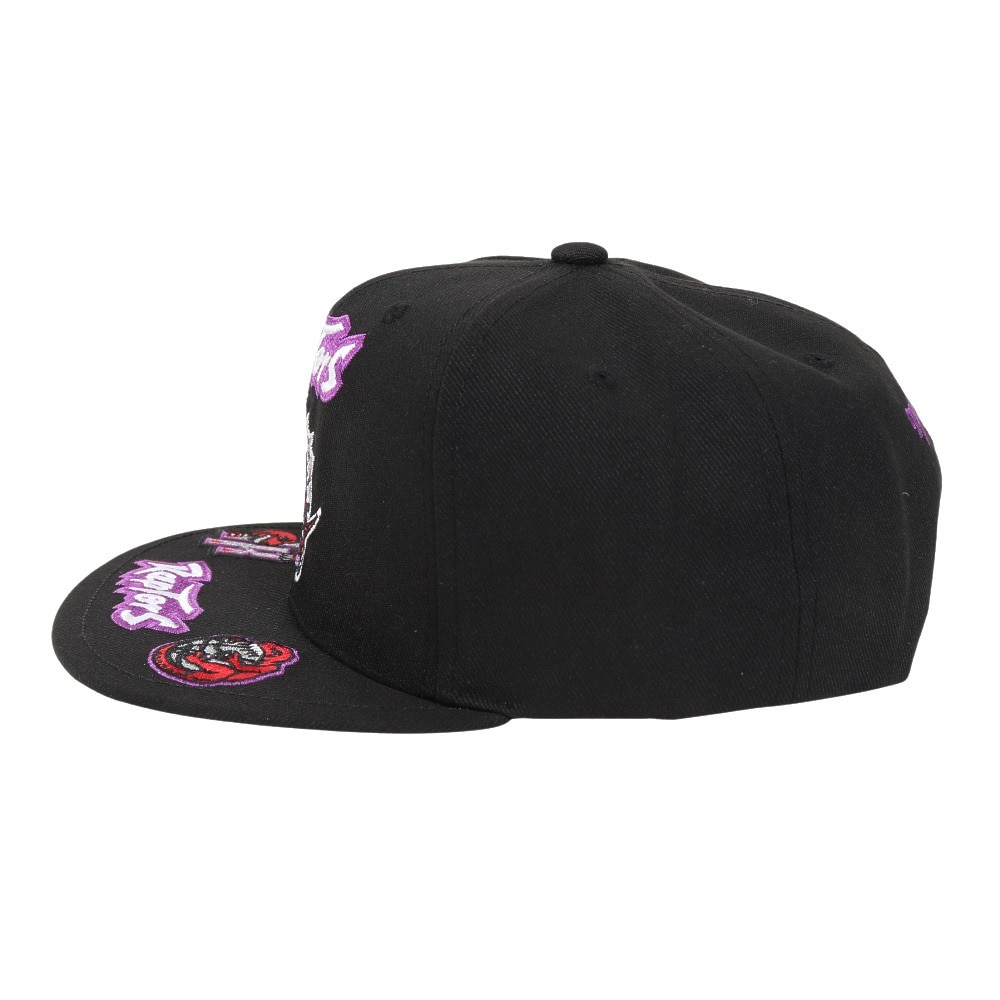 ミッチェルアンドネス（Mitchell&Ness）（メンズ）キャップ FRONT LOADED スナップバック Toronto Raptors HHSS2997-TRAYYPPPBLCK