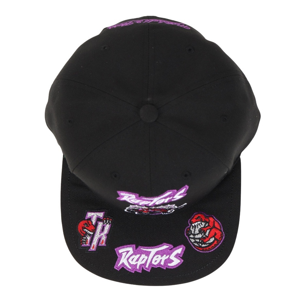 ミッチェルアンドネス（Mitchell&Ness）（メンズ）キャップ FRONT LOADED スナップバック Toronto Raptors HHSS2997-TRAYYPPPBLCK