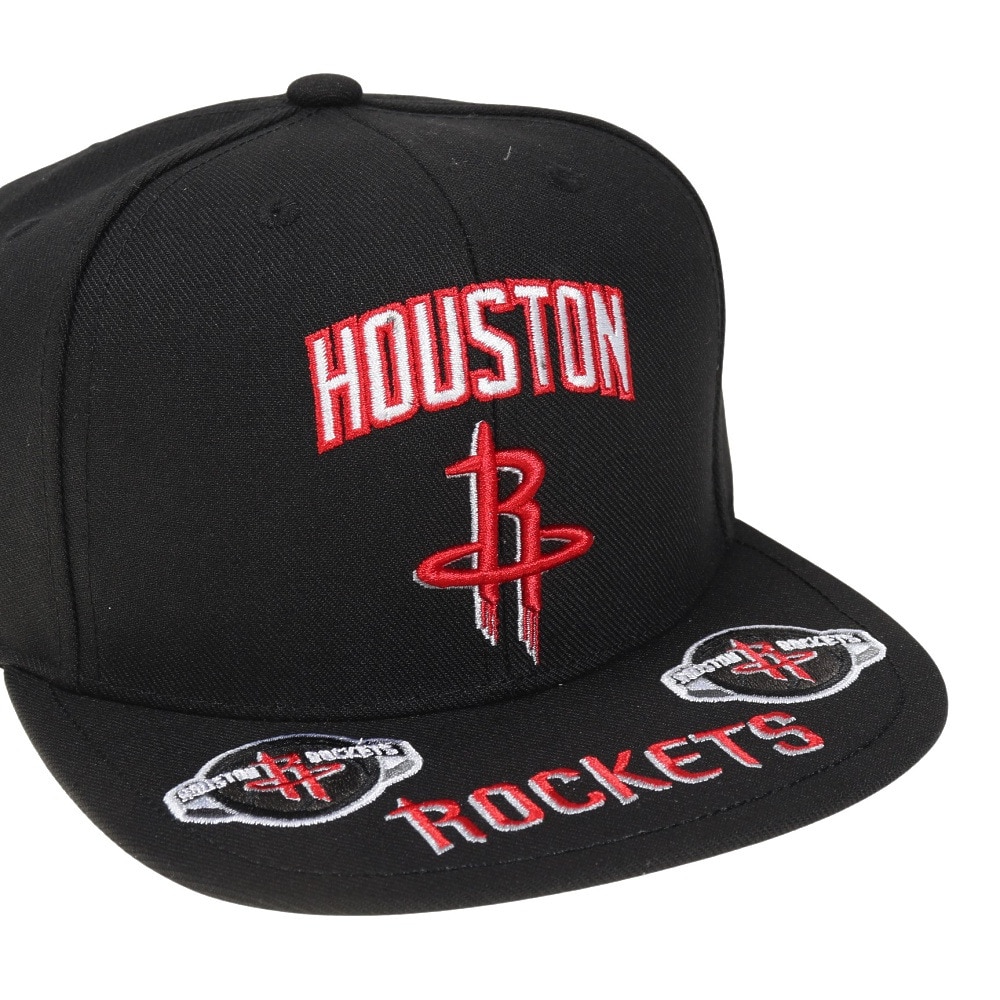 ミッチェルアンドネス（Mitchell&Ness）（メンズ）キャップ FRONT LOADED スナップバック HOU HHSS2998-HROYYPPPBLCK