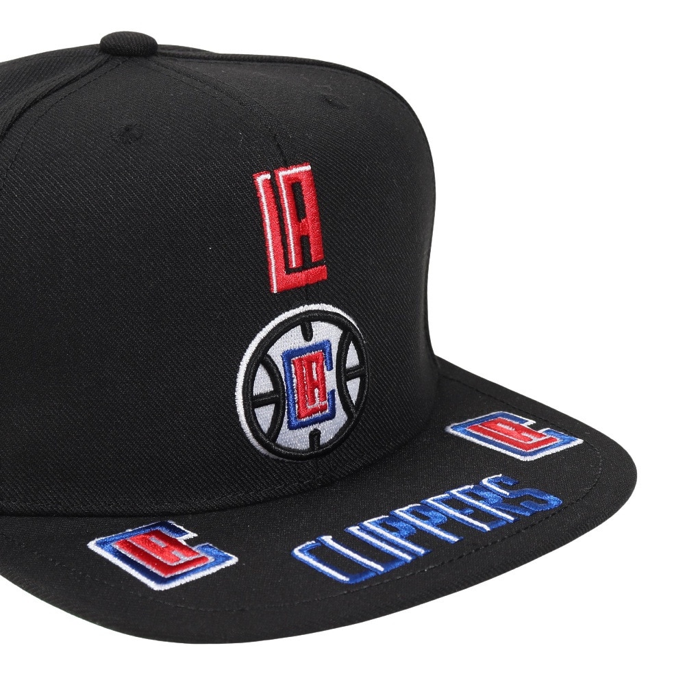 ミッチェルアンドネス（Mitchell&Ness）（メンズ）キャップ FRONT LOADED スナップバック LA Clippers HHSS2998-LACYYPPPBLCK