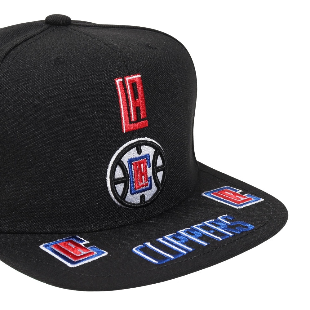 ミッチェルアンドネス（Mitchell&Ness）（メンズ）キャップ FRONT LOADED スナップバック  LA Clippers HHSS2998-LACYYPPPBLCK