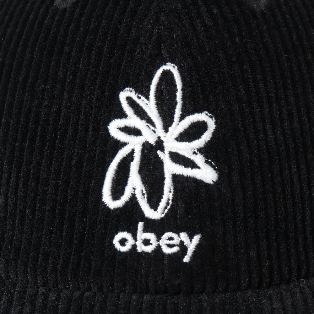 オベイ（OBEY）（メンズ）帽子 フラワー6パネル ストラップバック 100580354BLKO23F