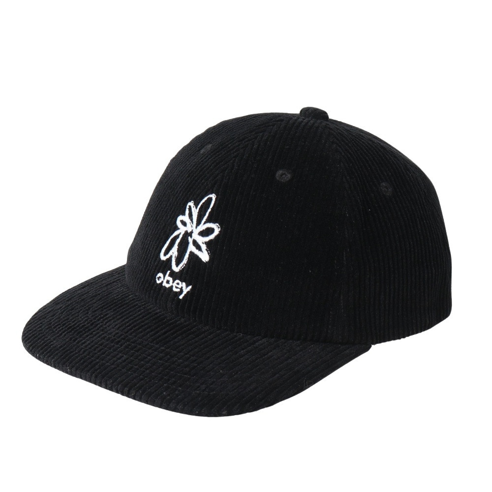 オベイ（OBEY）（メンズ）帽子 フラワー6パネル ストラップバック 100580354BLKO23F