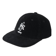 (メンズ)帽子 フラワー6パネル ストラップバック 100580354BLKO23F