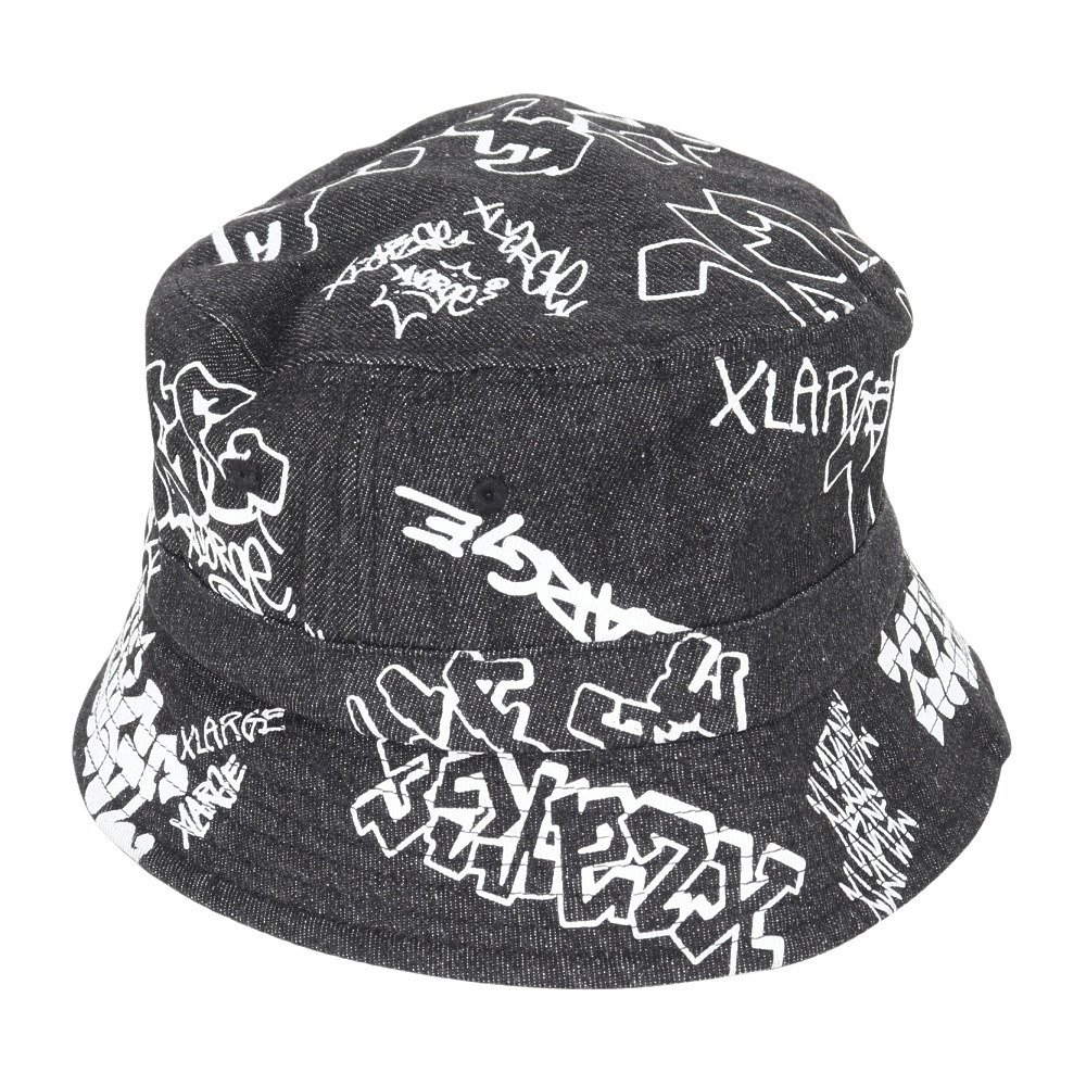 エクストララージ（XLARGE）（メンズ）帽子 GRAFFITI デニム ハット 101233051005-BLACK