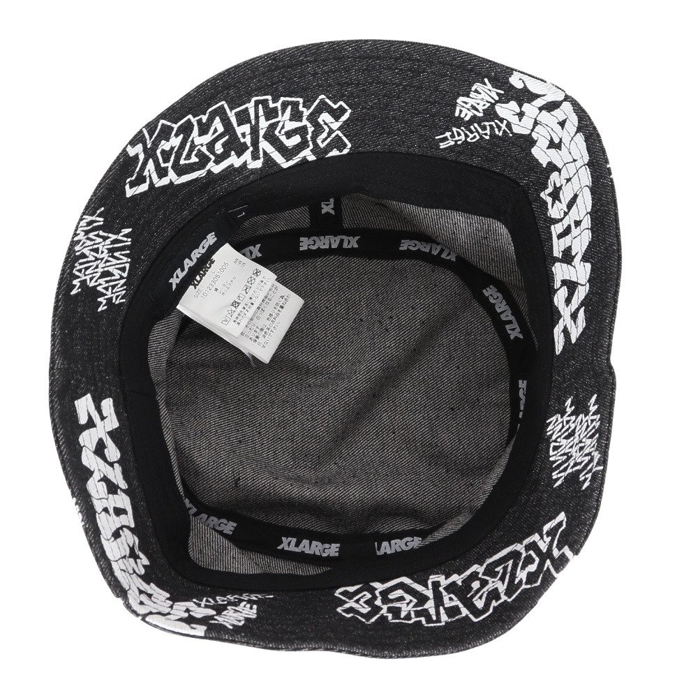 エクストララージ（XLARGE）（メンズ）帽子 GRAFFITI デニム ハット 101233051005-BLACK