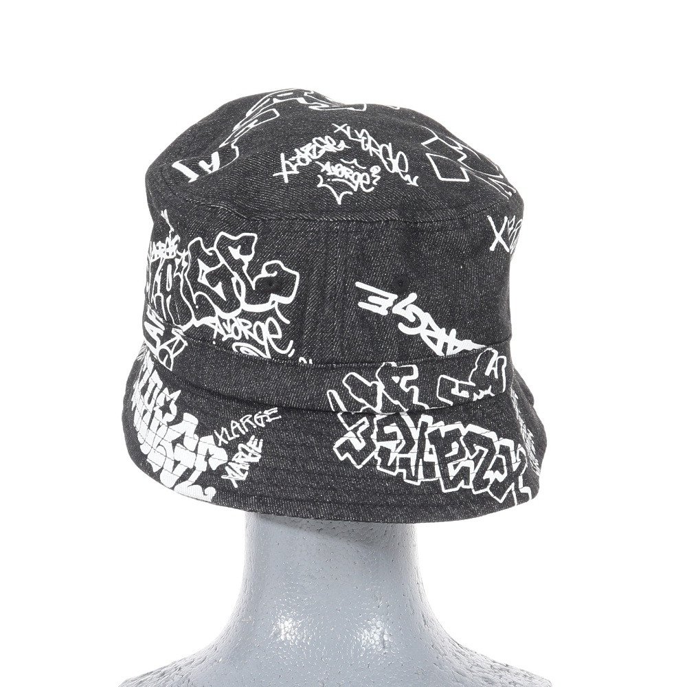 エクストララージ（XLARGE）（メンズ）帽子 GRAFFITI デニム ハット 101233051005-BLACK