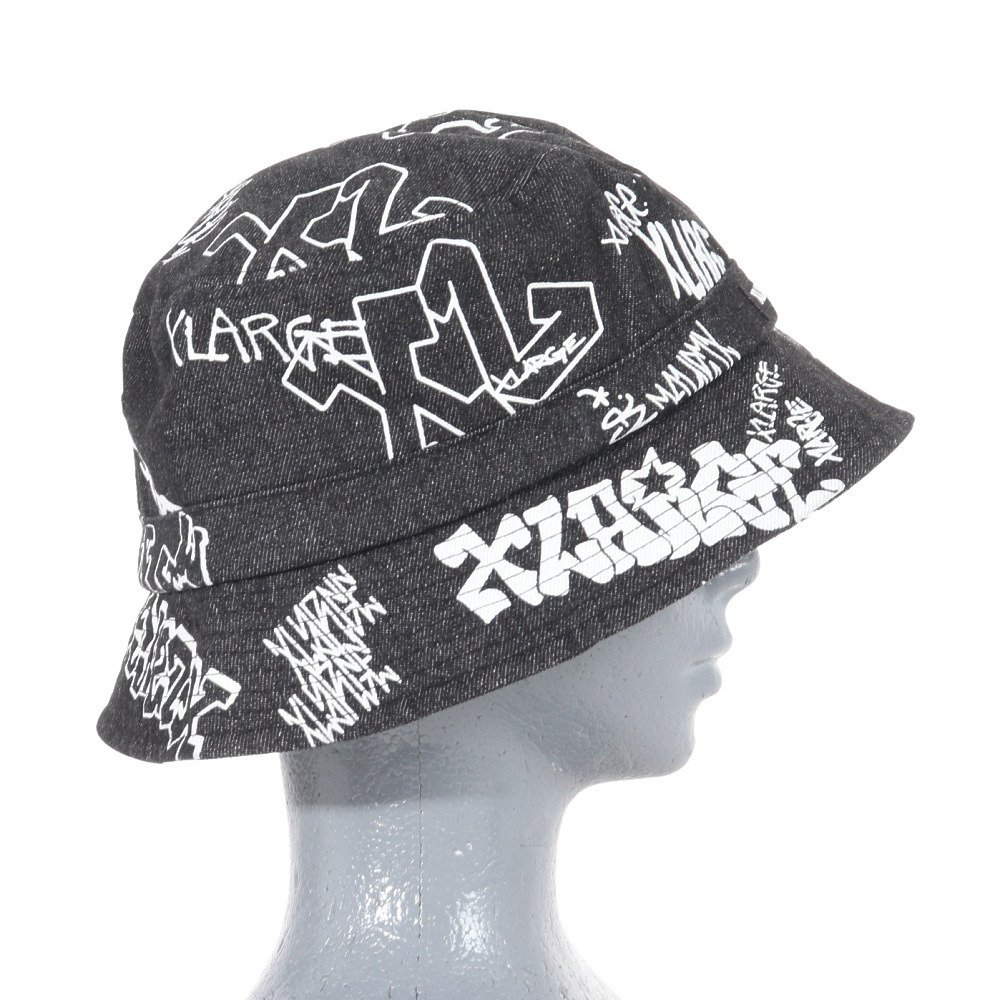 エクストララージ（XLARGE）（メンズ）帽子 GRAFFITI デニム ハット 101233051005-BLACK