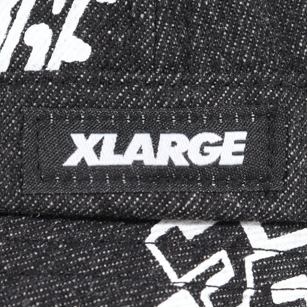 エクストララージ（XLARGE）（メンズ）帽子 GRAFFITI デニム ハット 101233051005-BLACK