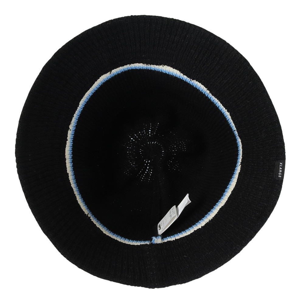 エクストララージ（XLARGE）（メンズ）ニットハット CONTRAST STRIPE CRUSHER HAT 101233051010-BLACK