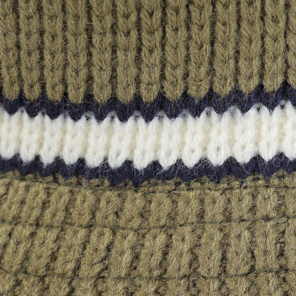 エクストララージ（XLARGE）（メンズ）ニットハット CONTRAST STRIPE CRUSHER HAT 101233051010-OLIVE