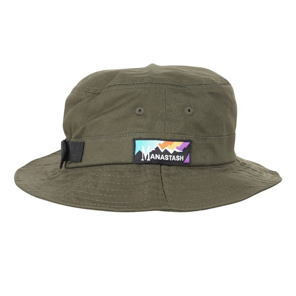 マナスタッシュ（MANASTASH）（メンズ）レインボーロゴハット 792-3974008 OLIVE