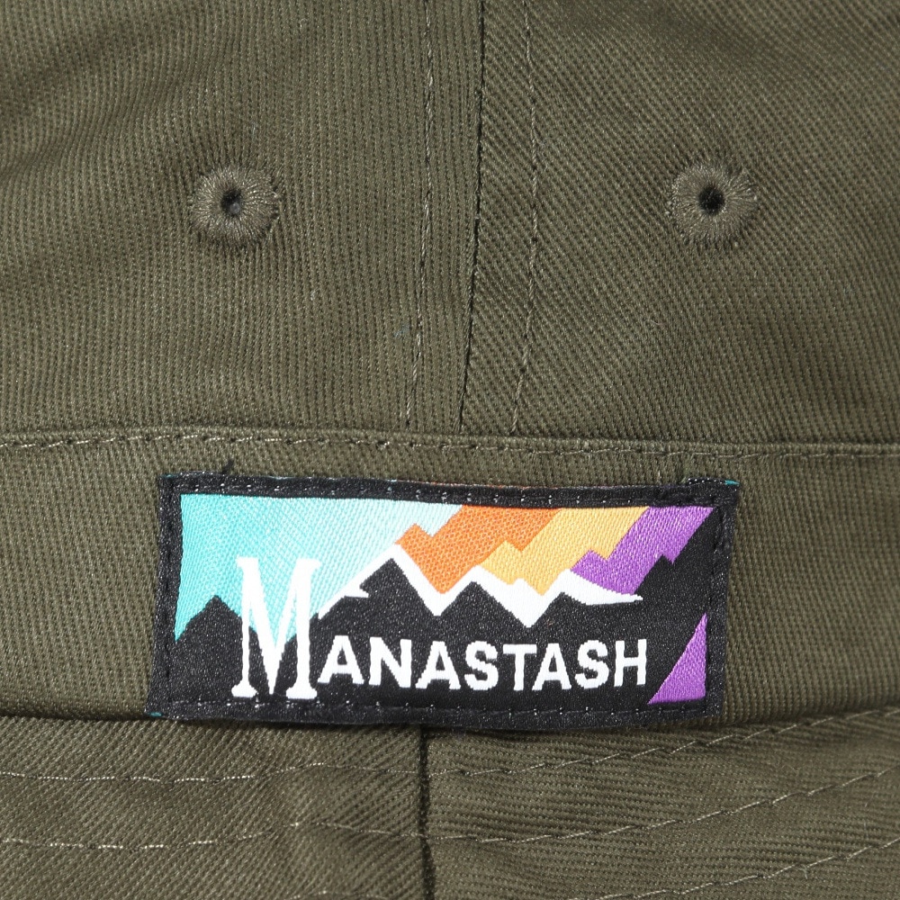 マナスタッシュ（MANASTASH）（メンズ）レインボーロゴハット 792-3974008 OLIVE