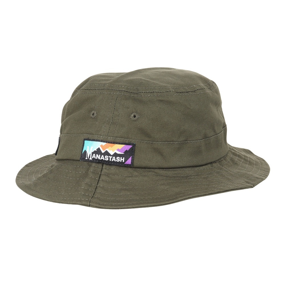 マナスタッシュ（MANASTASH）（メンズ）レインボーロゴハット 792-3974008 OLIVE