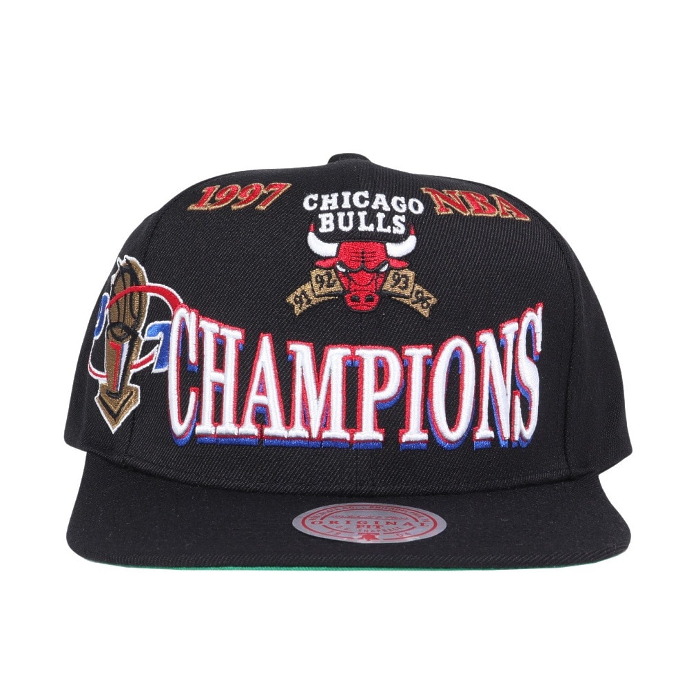 ミッチェルアンドネス（Mitchell&Ness）（メンズ、レディース）NBA 1997 CHAMPIONS キャップ S HHSS1077-CBUYYPPPBLCK