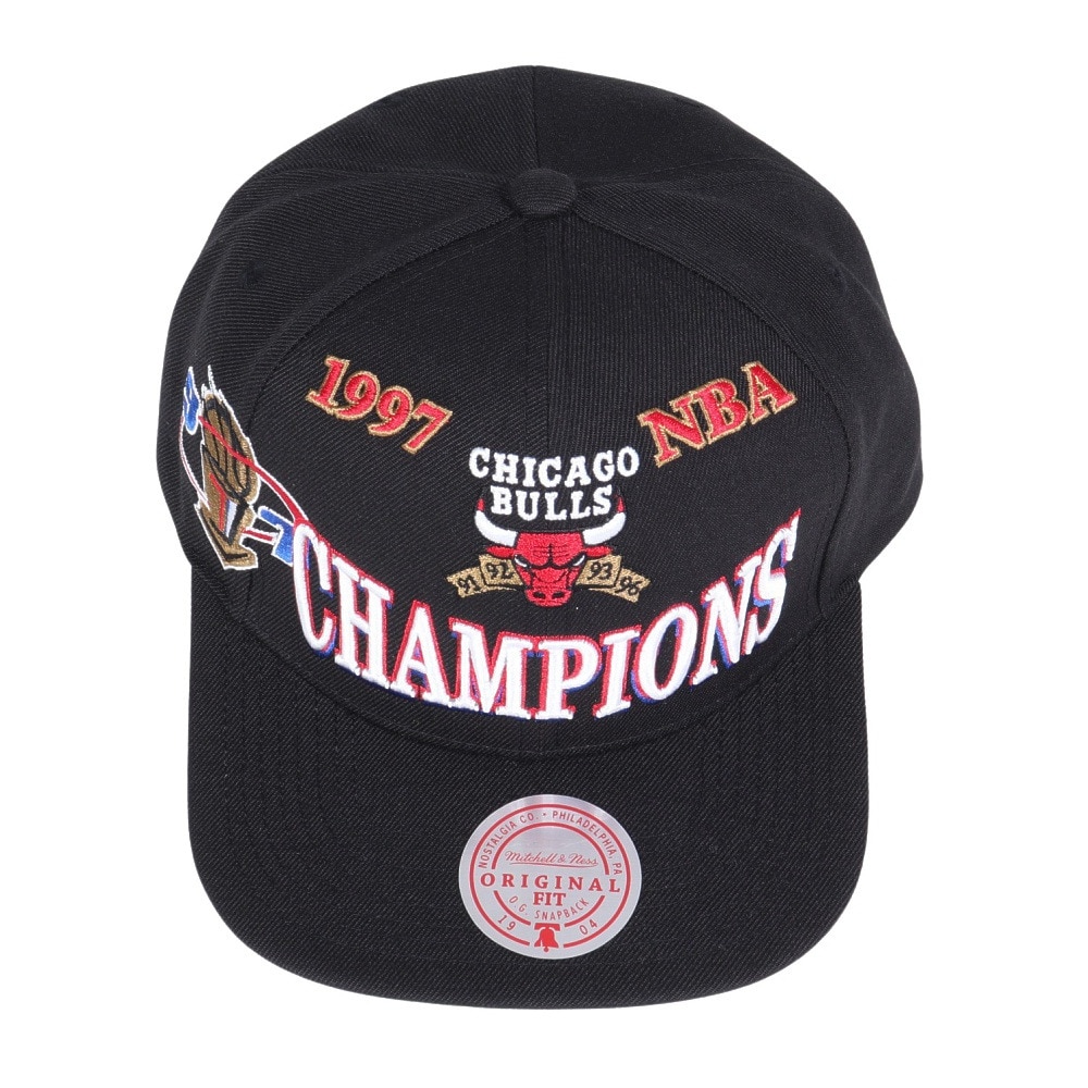 ミッチェルアンドネス（Mitchell&Ness）（メンズ、レディース）NBA 1997 CHAMPIONS キャップ S HHSS1077-CBUYYPPPBLCK