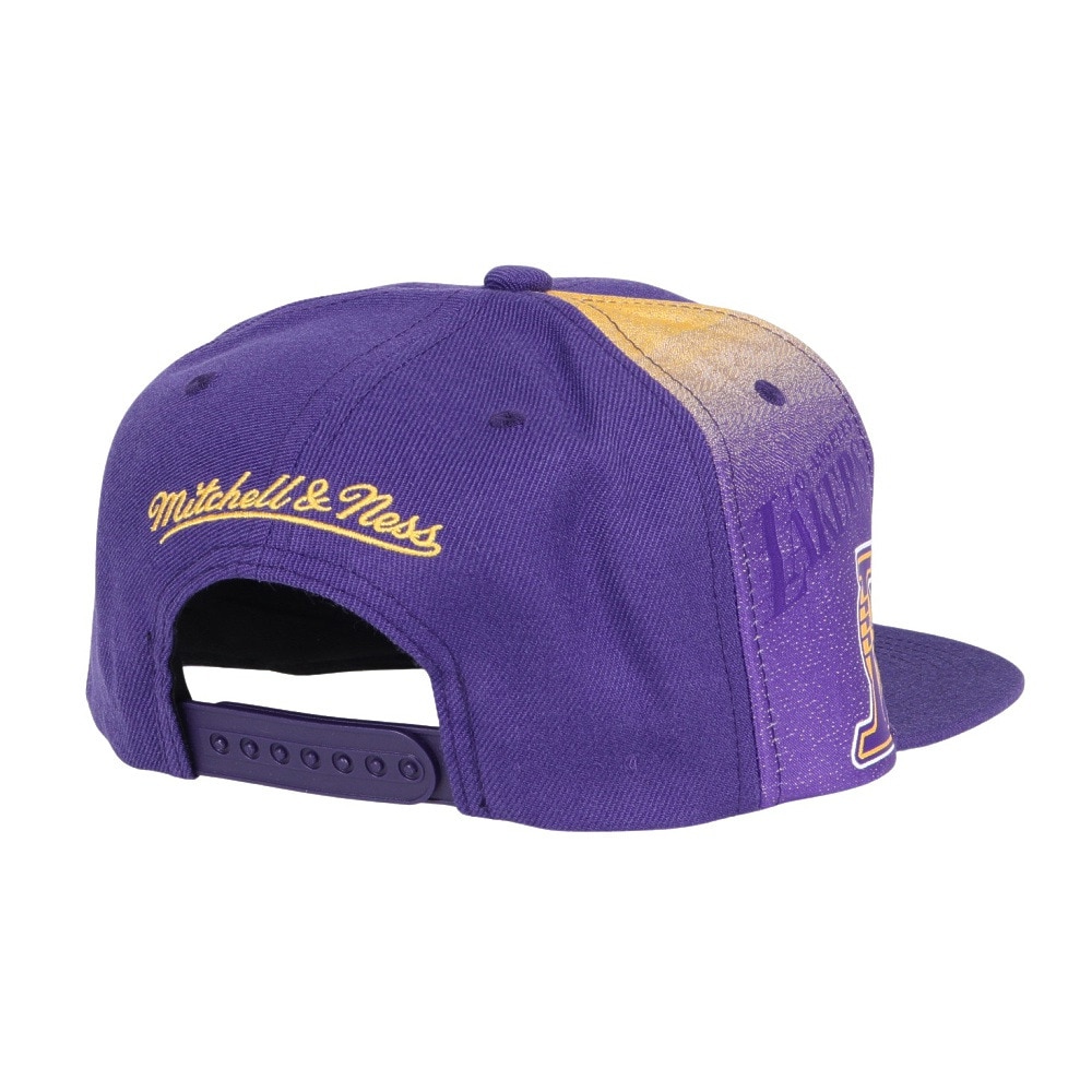 ミッチェルアンドネス（Mitchell&Ness）（メンズ、レディース）NBA TAPESTRY SNAPBACK キャップ LAK HHSS2991-LALYYPPPPURP