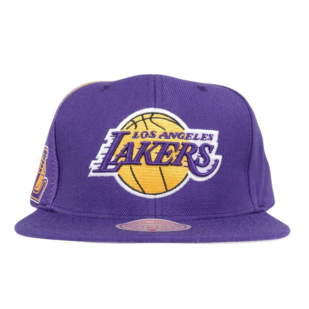 ミッチェルアンドネス（Mitchell&Ness）（メンズ、レディース）NBA TAPESTRY SNAPBACK キャップ LAK HHSS2991-LALYYPPPPURP