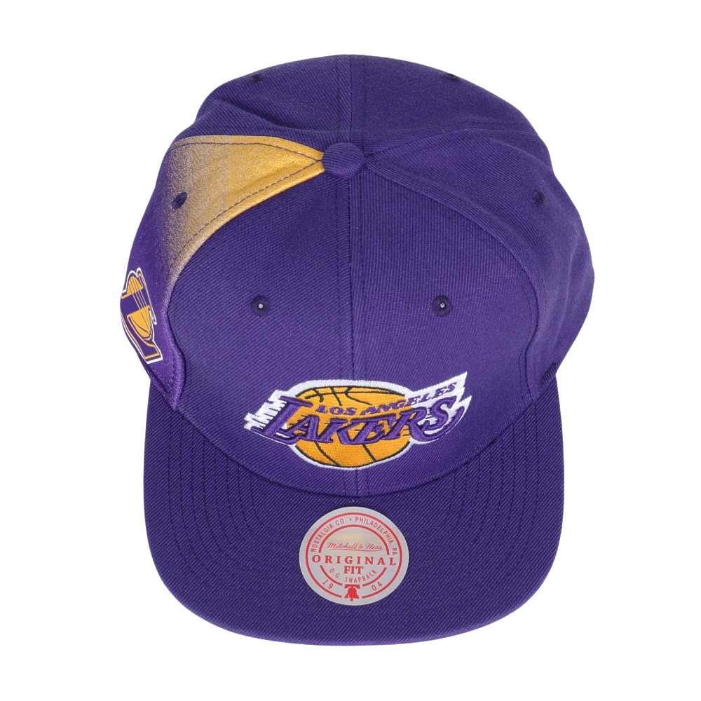 ミッチェルアンドネス（Mitchell&Ness）（メンズ、レディース）NBA TAPESTRY SNAPBACK キャップ LAK HHSS2991-LALYYPPPPURP