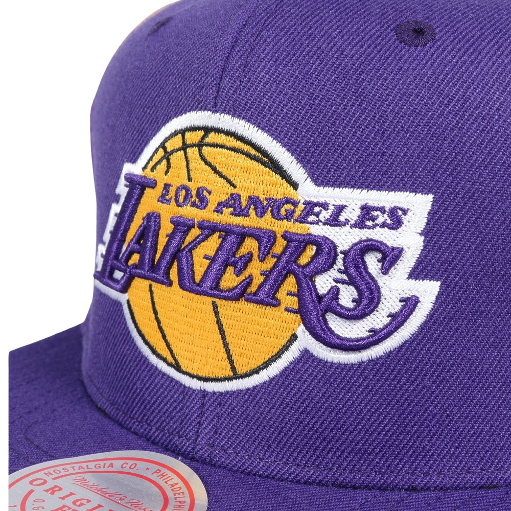 ミッチェルアンドネス（Mitchell&Ness）（メンズ、レディース）NBA TAPESTRY SNAPBACK キャップ LAK HHSS2991-LALYYPPPPURP