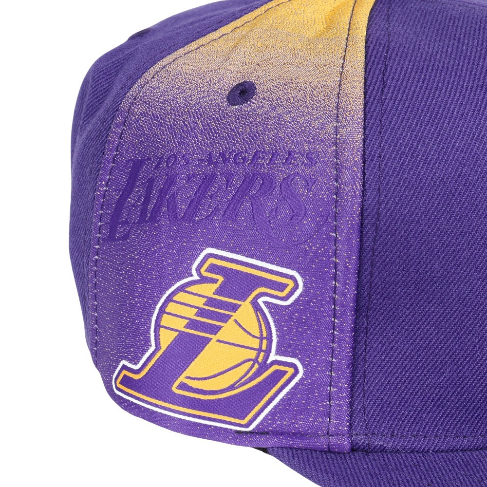 ミッチェルアンドネス（Mitchell&Ness）（メンズ、レディース）NBA TAPESTRY SNAPBACK キャップ LAK HHSS2991-LALYYPPPPURP