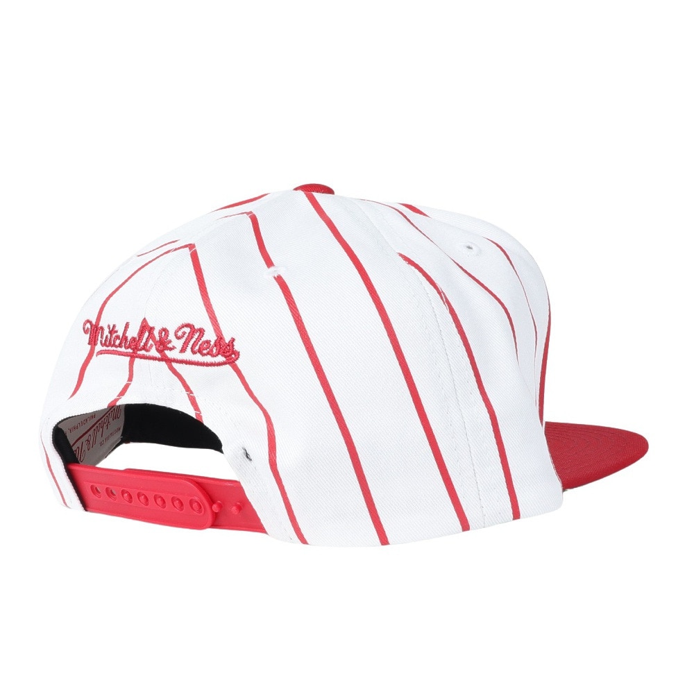 ミッチェルアンドネス（Mitchell&Ness）（メンズ、レディース）NBA RETRO PINSTRIPE SNAPBACK キャップ HHSS3470-CBUYYPPPWHIT