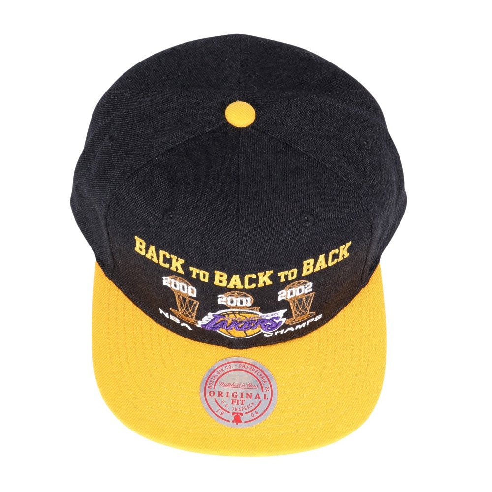 ミッチェルアンドネス（Mitchell&Ness）（メンズ、レディース）NBA 00-03 LAKERS CHAMPS キャップ HHSS4196-LALYYPPPBKGD