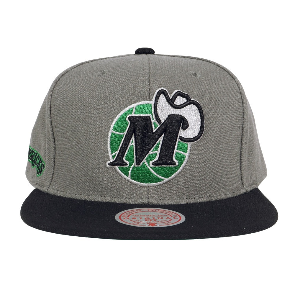 ミッチェルアンドネス（Mitchell&Ness）（メンズ、レディース）NBA STORM FRONT SNAPBACK キャップ HHSS7586-DMAYYPPPGREY