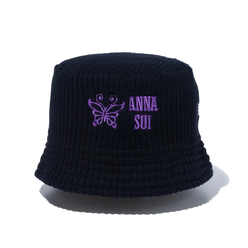 ニューエラ（NEW ERA）（レディース）ニットバケット Knit Bucket ANNA SUI アナ スイ ブラック 14124295