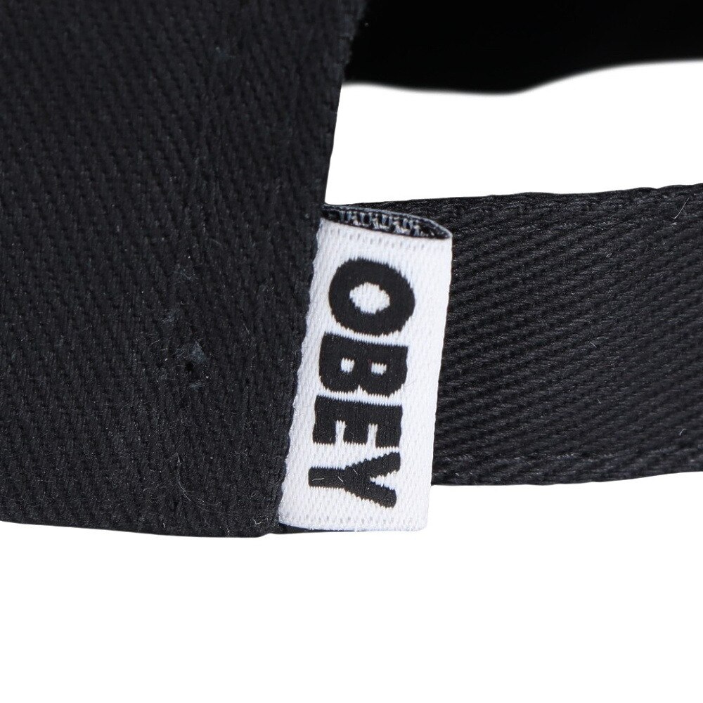オベイ（OBEY）（メンズ）BOLD LABEL ORGANIC STRAPB キャップ 100490095BLKO24P