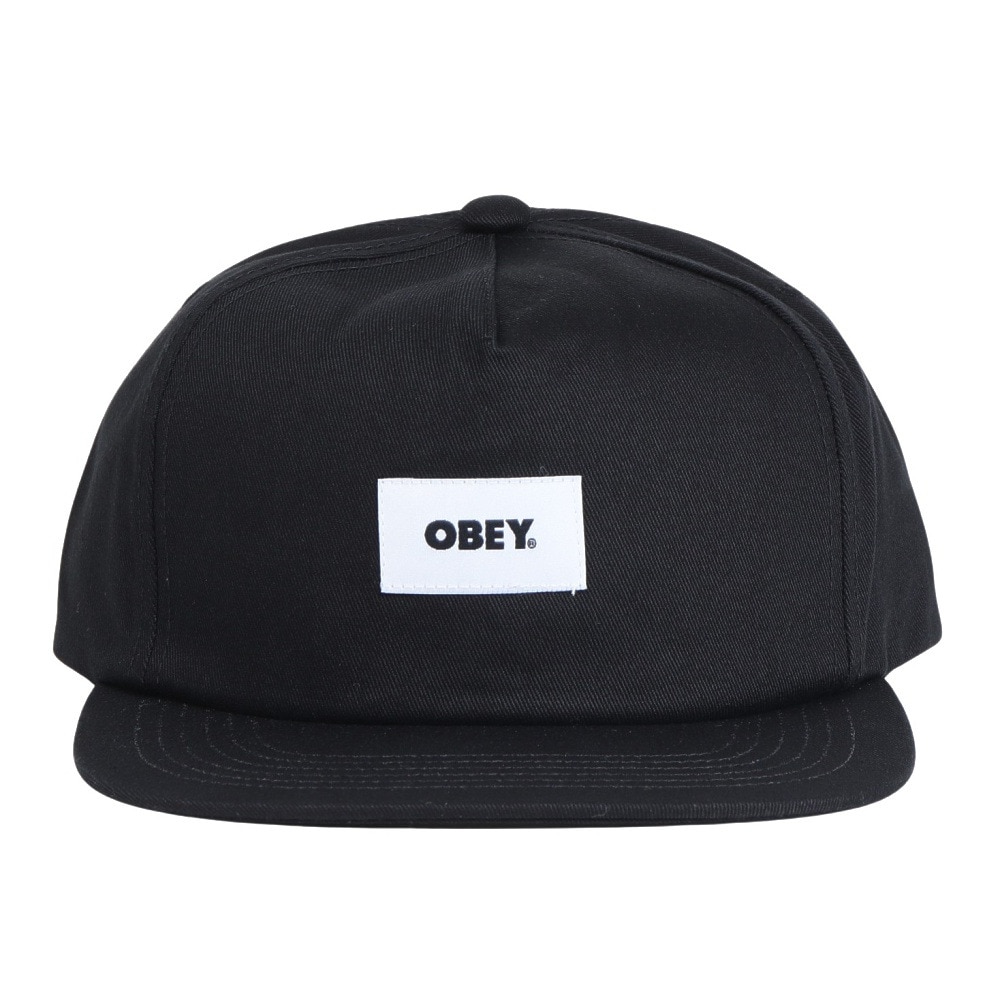 オベイ（OBEY）（メンズ）BOLD LABEL ORGANIC STRAPB キャップ 100490095BLKO24P