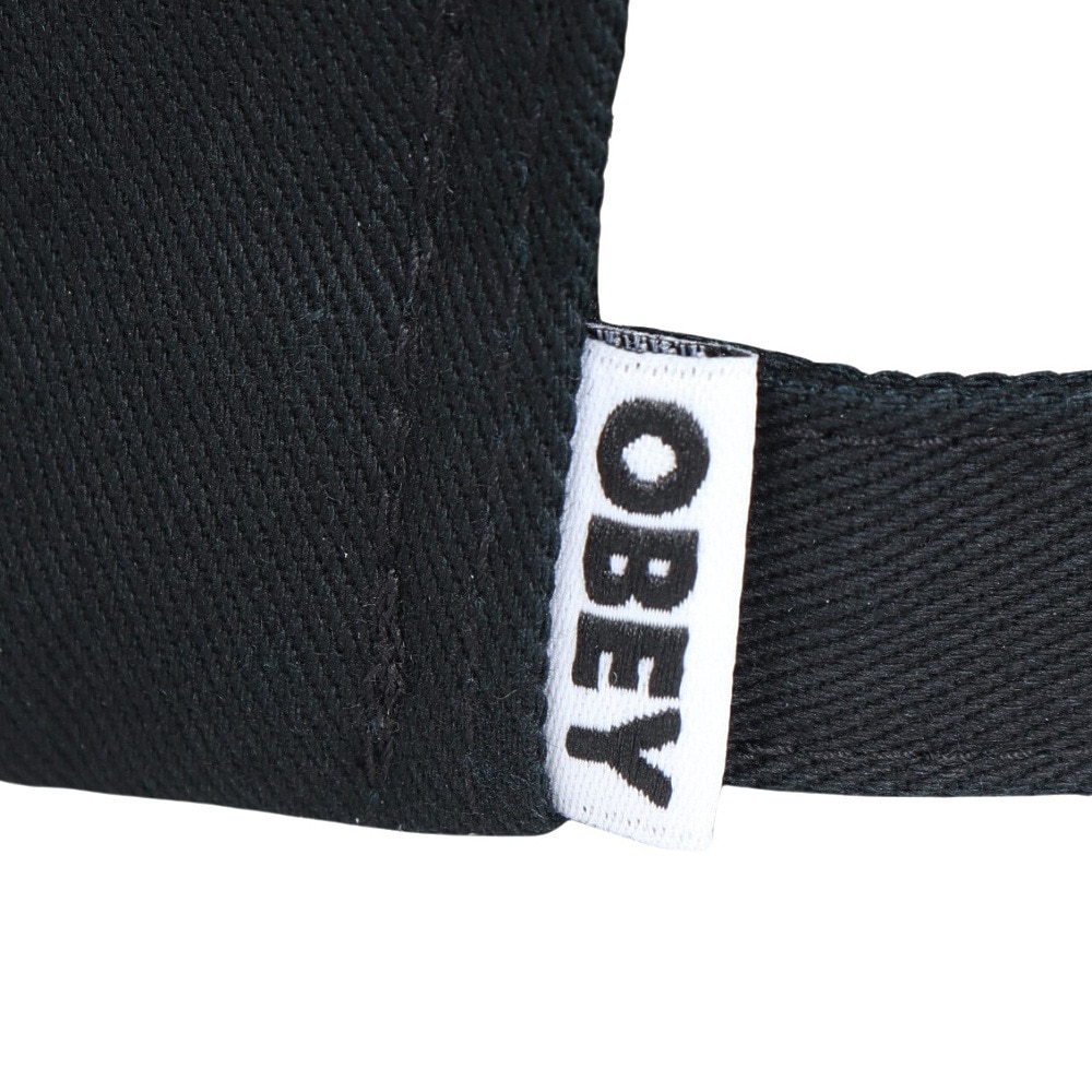 オベイ（OBEY）（メンズ、レディース）BOLD TWILL 6PANEL STRAPB キャップ 100580302BLKO24P