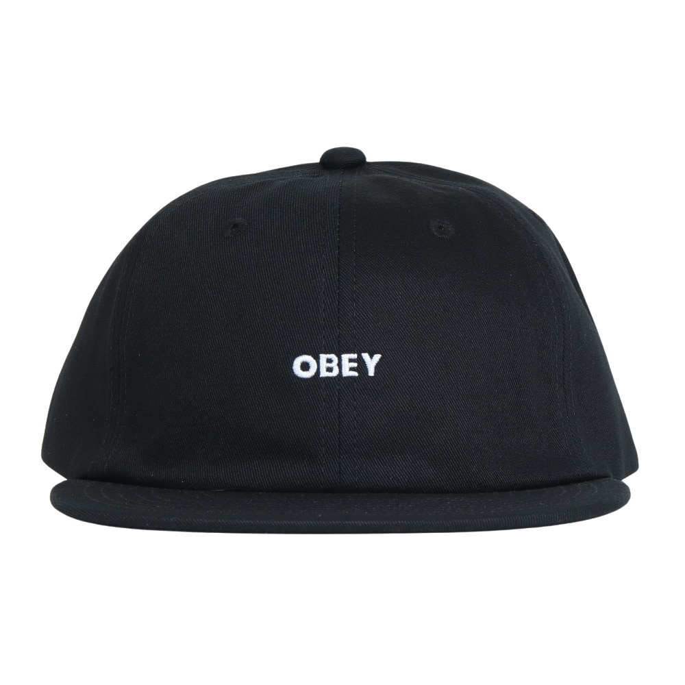 オベイ（OBEY）（メンズ、レディース）BOLD TWILL 6PANEL STRAPB キャップ 100580302BLKO24P