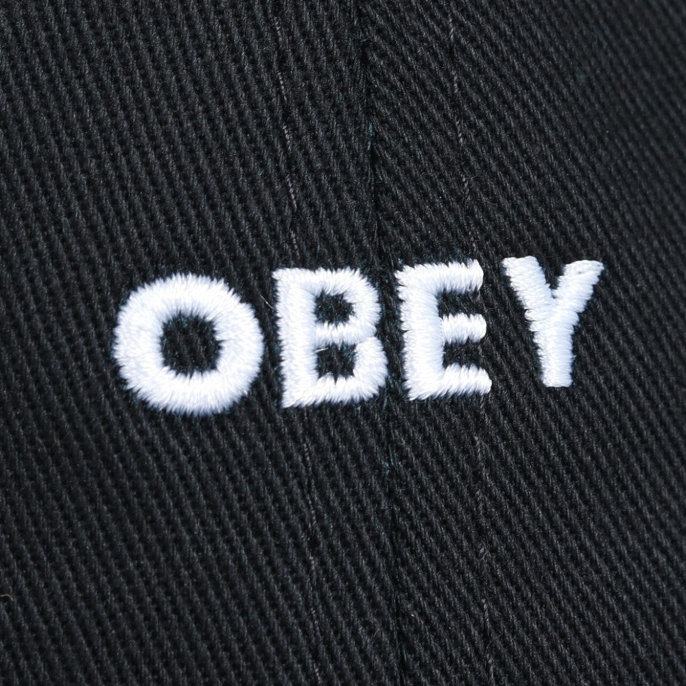 オベイ（OBEY）（メンズ、レディース）BOLD TWILL 6PANEL STRAPB キャップ 100580302BLKO24P
