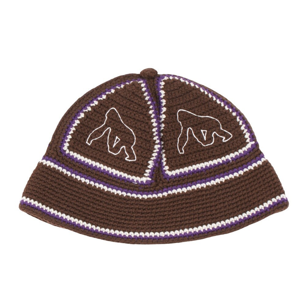エクストララージ（XLARGE）（メンズ）CROCHET BELL ハット 101243051005-BROWN