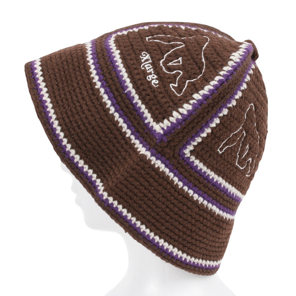 エクストララージ（XLARGE）（メンズ）CROCHET BELL ハット 101243051005-BROWN