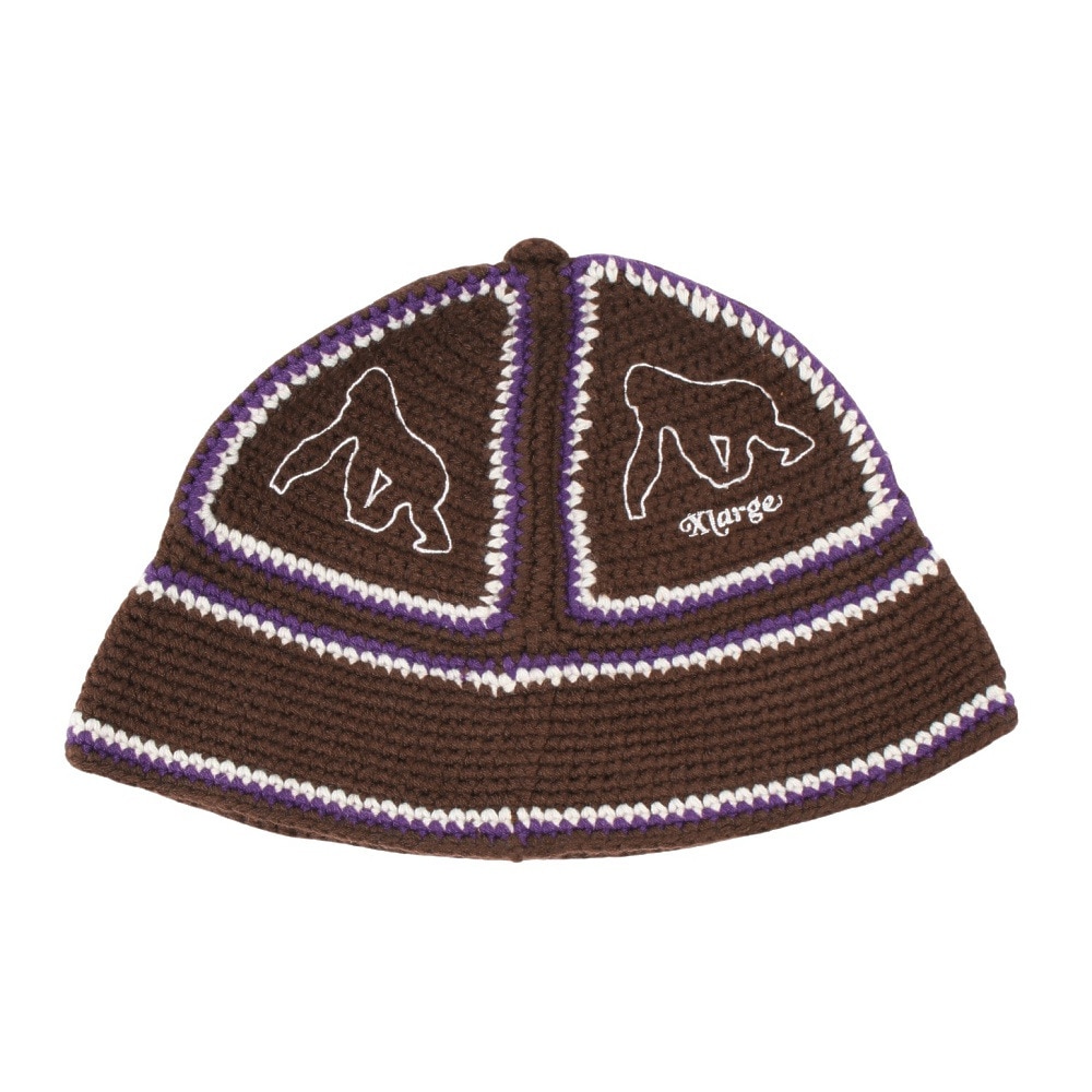 エクストララージ（XLARGE）（メンズ）CROCHET BELL ハット 101243051005-BROWN