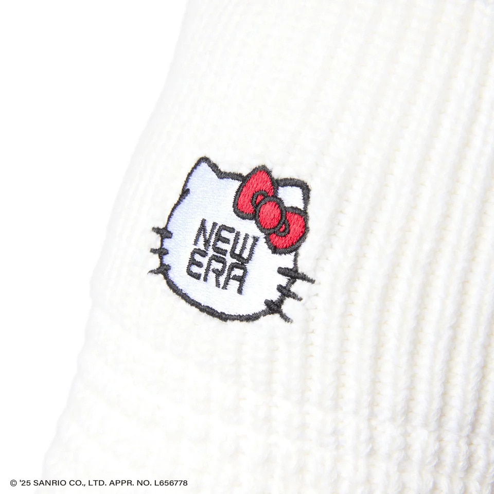 ニューエラ（NEW ERA）（メンズ、レディース）ニットバケットハット ハローキティ フェイス ホワイト 14432164