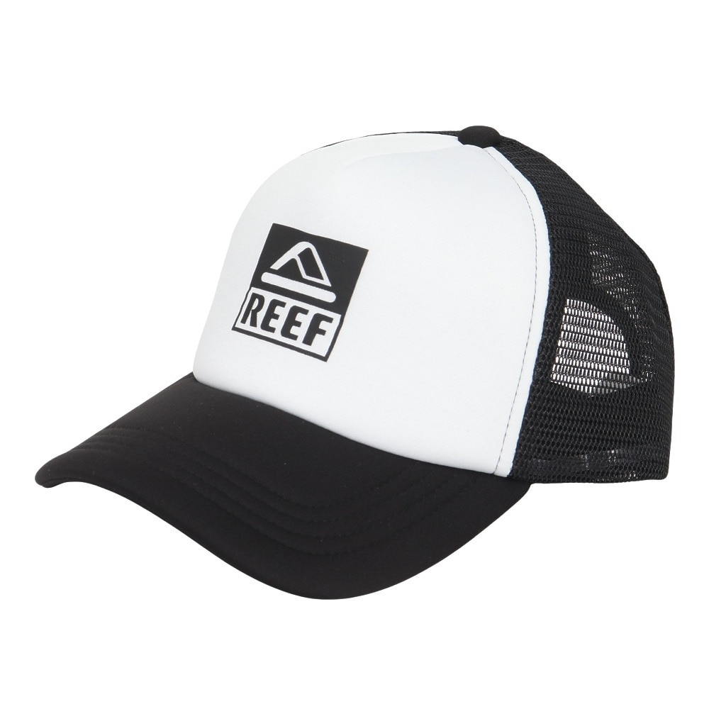 リーフ（REEF）（メンズ）帽子 スクエアロゴ トラッカーキャップ RFACM2502-BLK