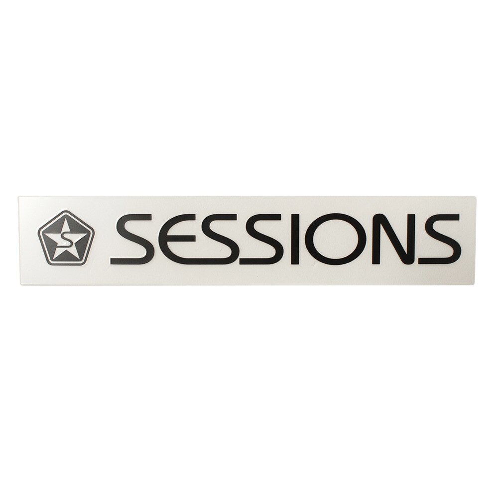  【多少の傷汚れありの為大奉仕】ステッカー SESSIONS BAR LOGO 186024 BLK オンライン価格