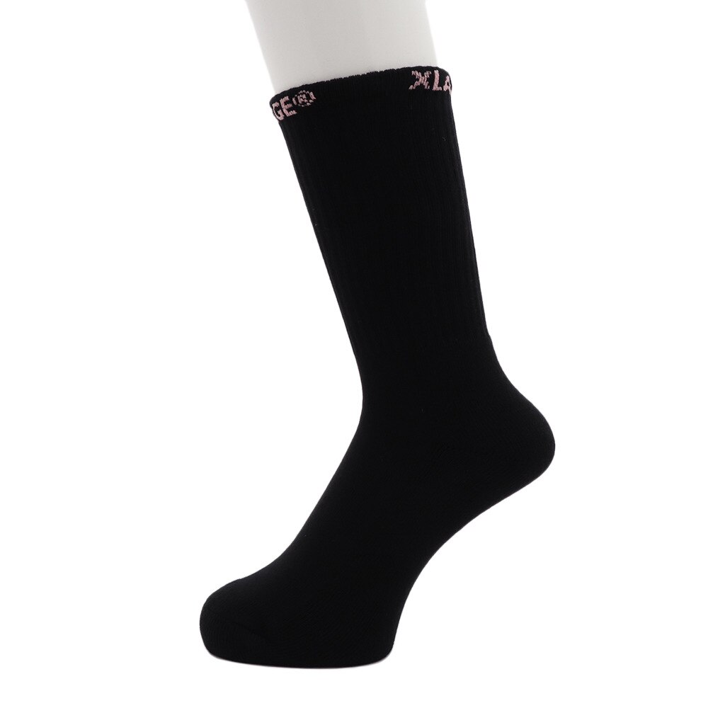  ロゴ MIDDLE ソックス 01192003-BLACK オンライン価格